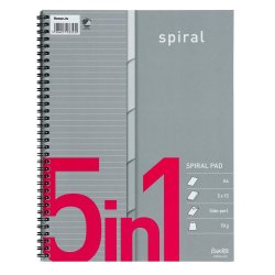 Bantex 5in1 Kollegieblok A4+ linjeret