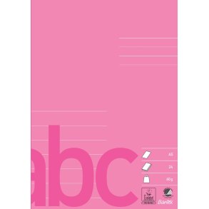 Bantex A5 kladdehfte 7 Linjer Rosa/Pink
