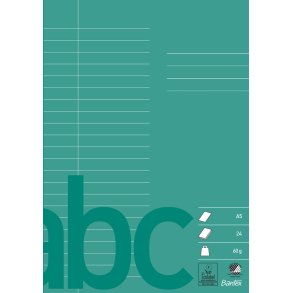 Bantex A5 kladdehfte linieret Mrkegrn