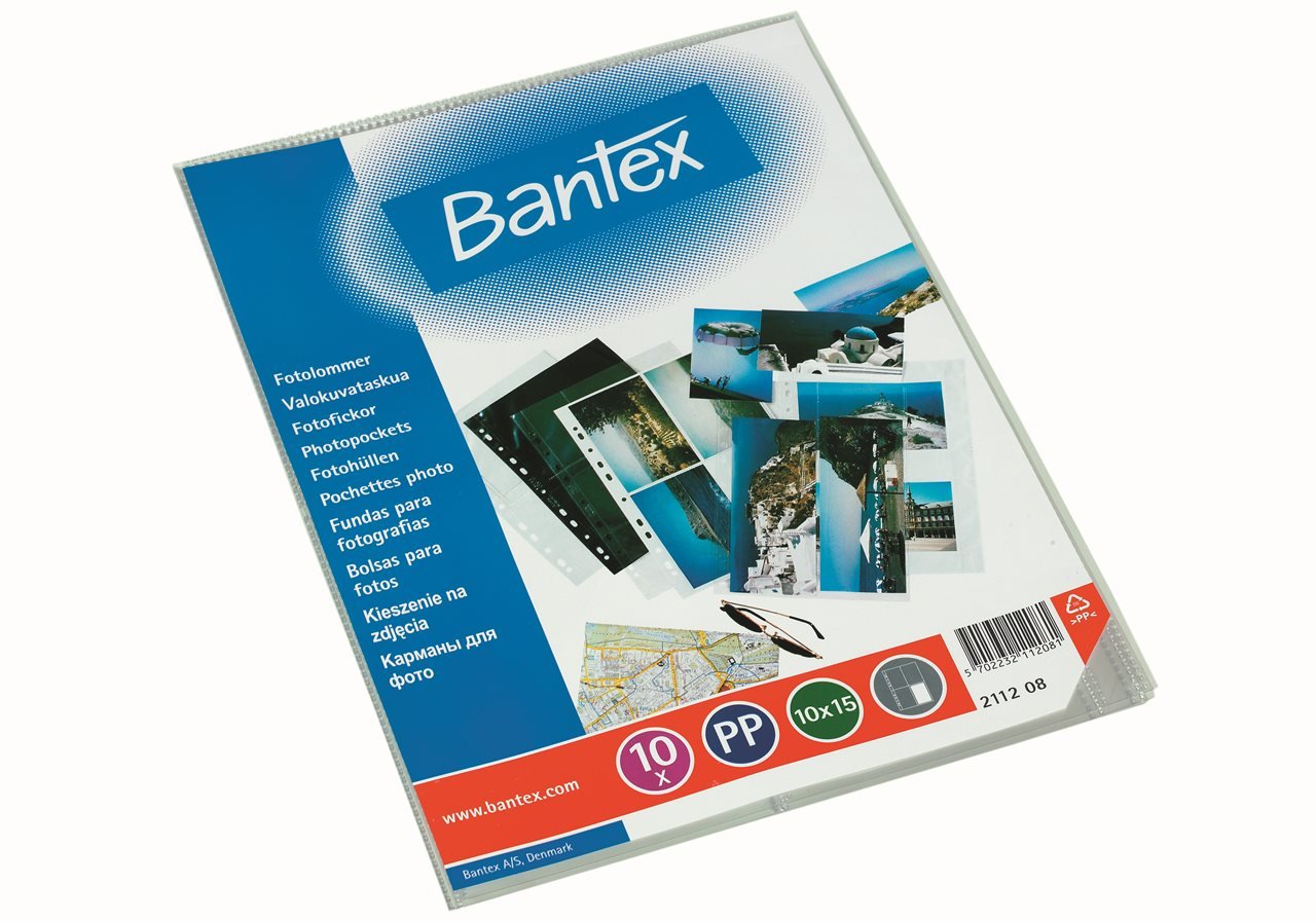 Bantex fotolommer 10x15cm 10stk