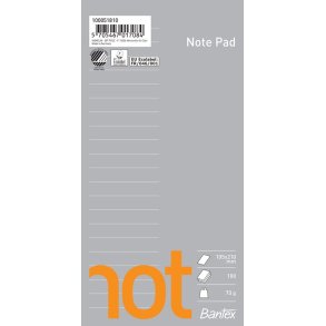 Bantex Notes Pad med spiral  105210, linieret