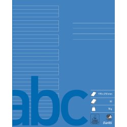 Bantex Skolehfte 17X21 24 Linjer, Koboltbl