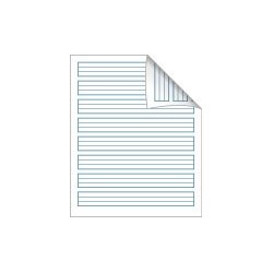 Bantex Skolehfte 17X21 24 Linjer, Koboltbl