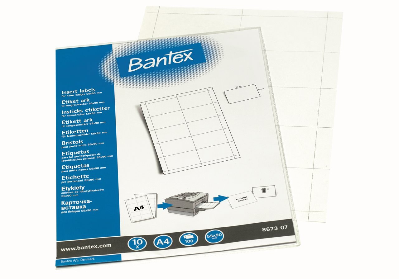 Bantex Tekstark 55 x 90mm