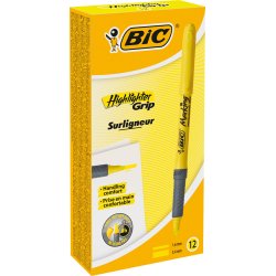 BIC overstregningspen Brite Liner Grip gul