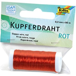 Bindetrd 0,3mm x 80m Rd