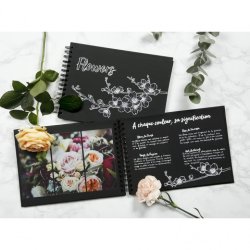 Black hard cover album 27x20cm 40 sider 185g