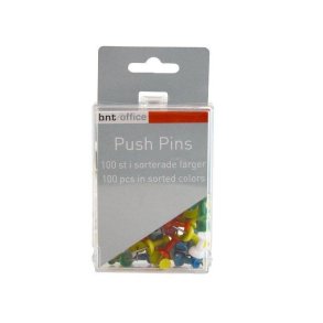 BNT Push Pins 100 stk ass farver
