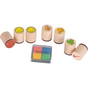Btte Med 7 stempler med 2 farvepuder
