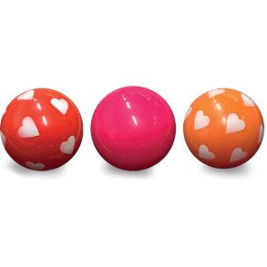Bolde i Net 3 stk Rd, Lyserd og Orange