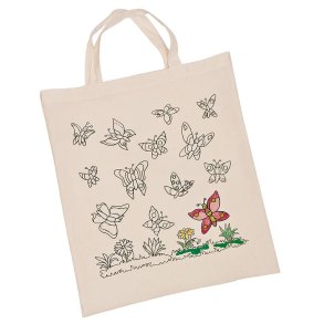 Bomuldstaske Sommerfugle mal selv