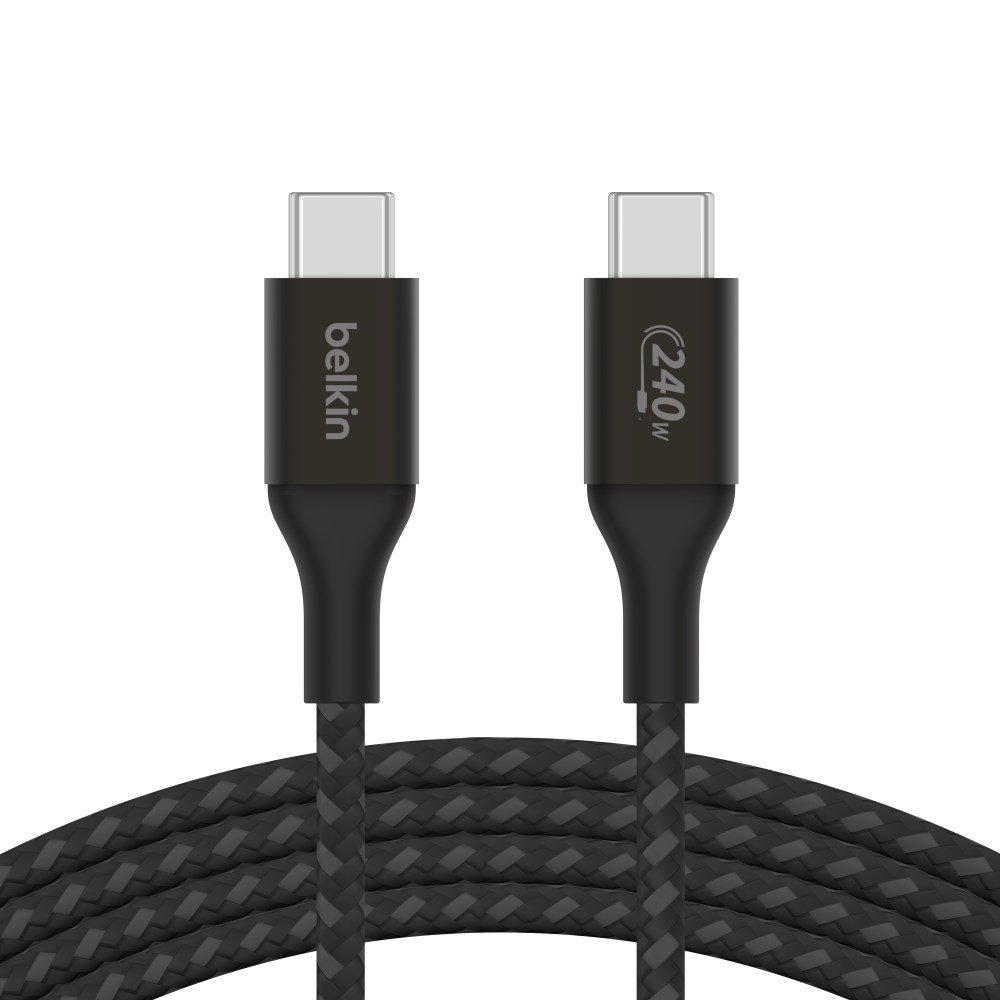 BOOST CHARGE 240W USB-C to USB-C Cable, 1m, Black