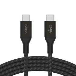 BOOST CHARGE 240W USB-C to USB-C Cable, 1m, Black