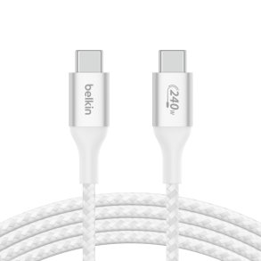 BOOST CHARGE 240W USB-C to USB-C Cable, 2m, White