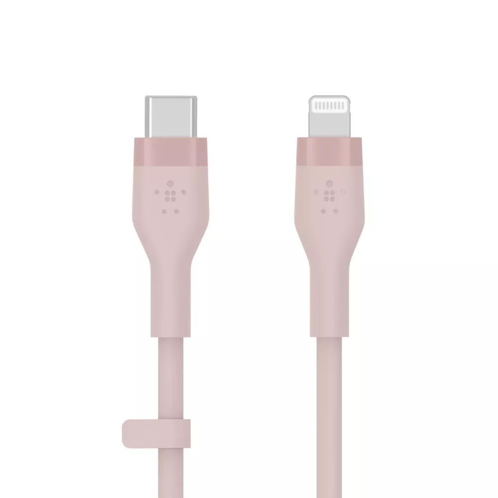 BOOST CHARGE USB-C to LTG Silicone, Pink (2m)