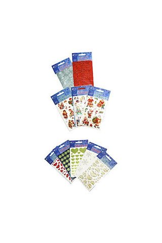 Boutique Stickers med Julens figurer
