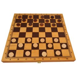 Brtspil 3-i-1 Skak, Dam &amp; Backgammon i tr