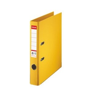 Brevordner No1 Power PP A4 50mm gul