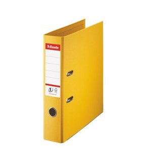 Brevordner No1 Power PP A4 75mm gul