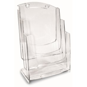Brochureholder A4 3-rum