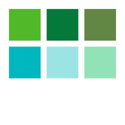 Brush pen Pigment Arts ass grn/turkis (6)