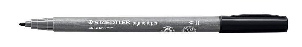 Brush pen Pigment Arts intens sort