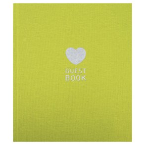 Burde gstebog textil grn