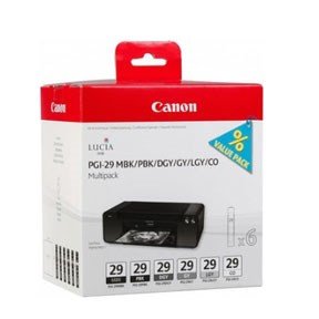 Canon 29 MBK/PBK/DGY/GY/LGY/CO multi pack