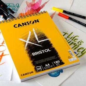 Canson XL Bristol Skitseblok 180g 50ark A4