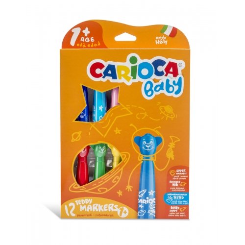Carioca Baby Teddy Marker 12stk