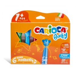 Carioca Baby Teddy Marker 6 stk