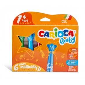 Carioca Baby Teddy Marker 6 stk
