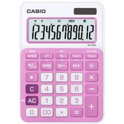 Casio MS-20NC Bordrenger 12 cifre Pink