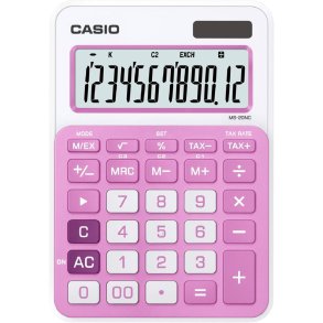 Casio MS-20NC Bordrenger 12 cifre Pink