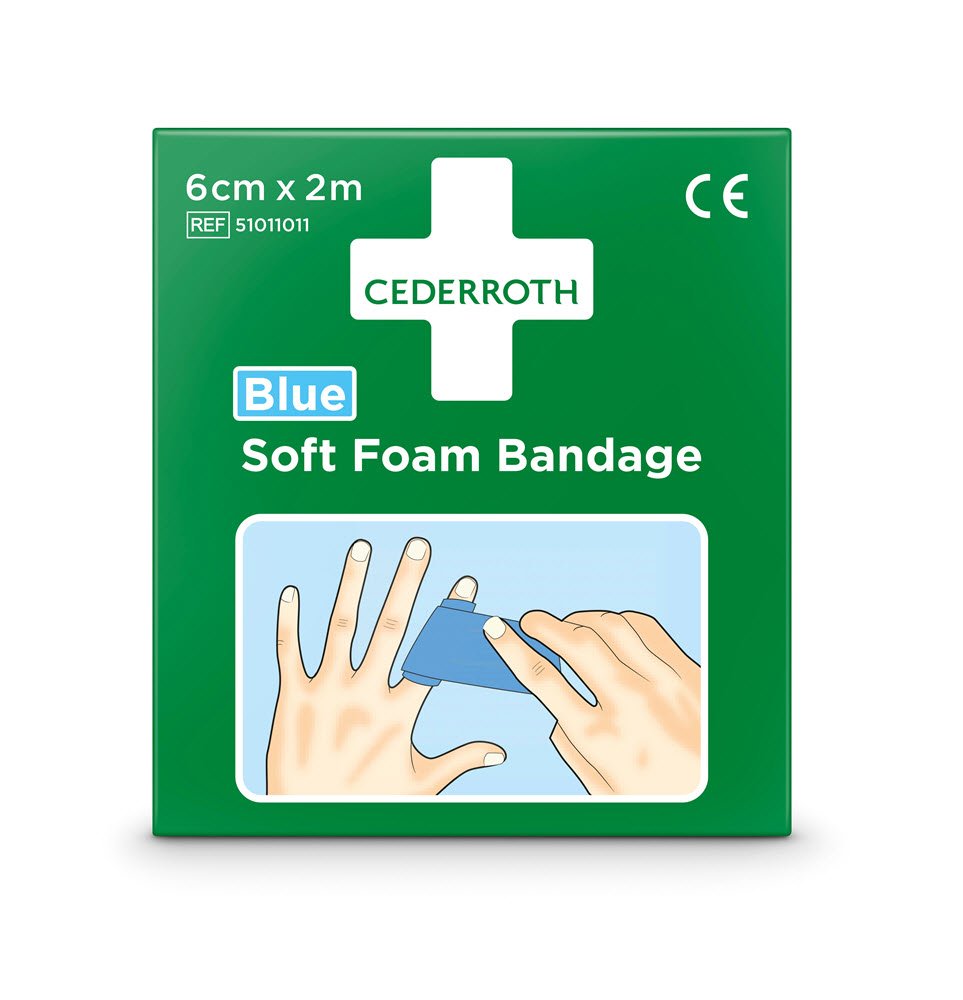 Cederroth Soft Foam Bandage Bl 6cmx2m