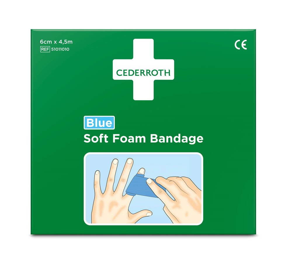 Cederroth Soft Foam Bandage Bl 6cmx4,5m