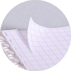 CF spiral Notesbog A5 Kvad Sor