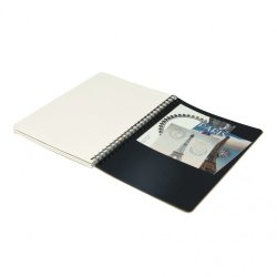 CF spiral Notesbog A5 Lin Brun