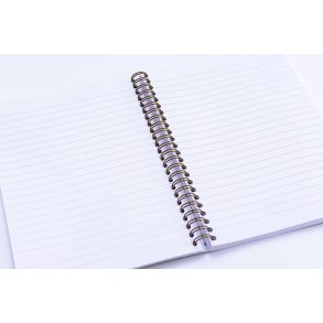 CF spiral Notesbog A5 Lin Sort