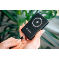 Charge&acute;nGo Magnetic Wireless Power Bank 5000 Black