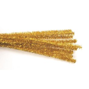 Chenille Piberenser Guld 10stk 50cm 8