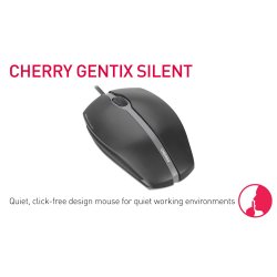 Cherry Gentix Silent Mouse, Black