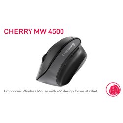 Cherry MW 4500 Wireless Mouse, Black