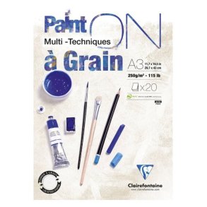 Clairefontaine Paint-on  grain A3 250 g