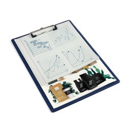 Clipboard u/forside PP A4 bl