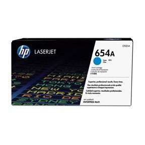 Color laserjet 654A cyan toner cartridge