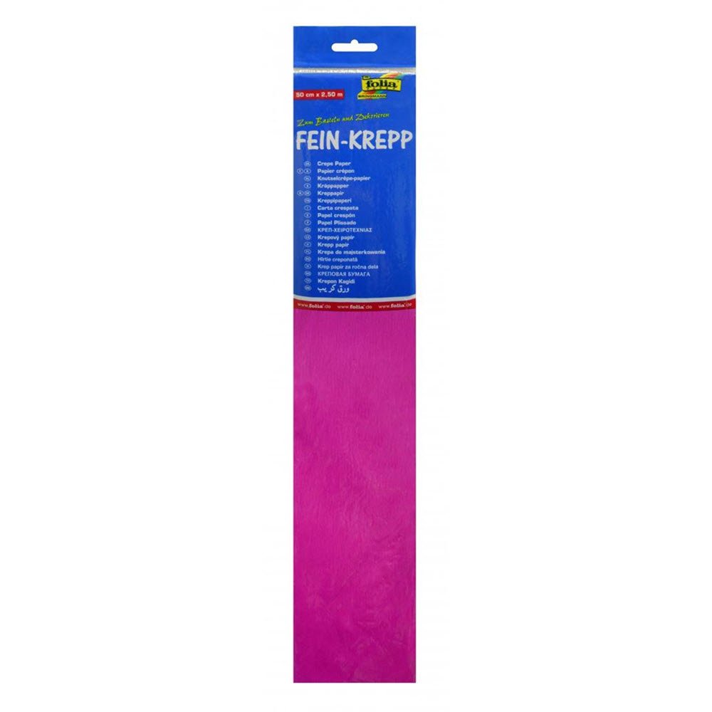 Crepe Papir 50x250cm Dark Pink