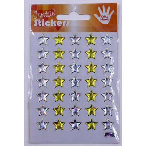 Crystal Stickers Jul + Stjerner