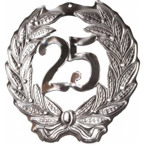 Dekoration resskilt 25 r Slv 40x40cm