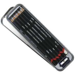 Derwent Charcoal 6 stk